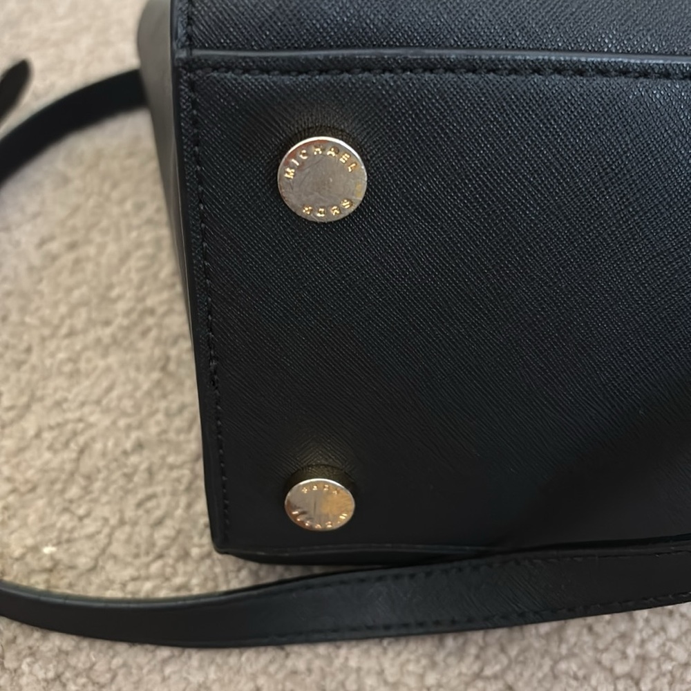 Michael Kors Black and Gold Satchel Bag - Picture 12 of 14